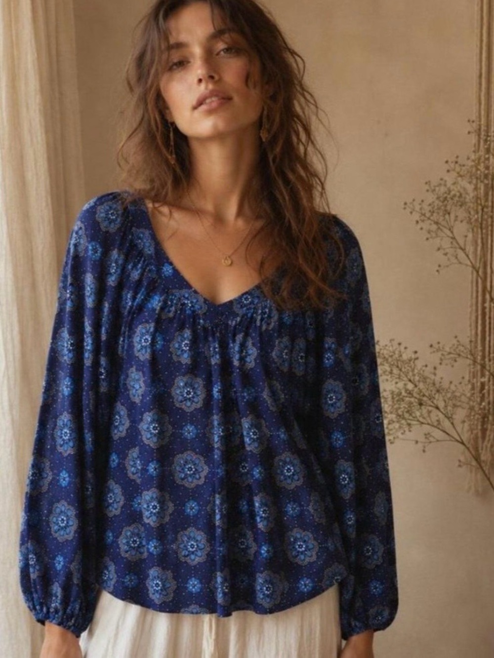 Maeve by Anthropologie Floral Boswell Blouse